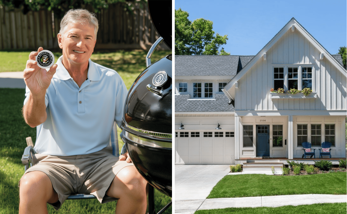 Michael Davidson showing his QFS gold bars